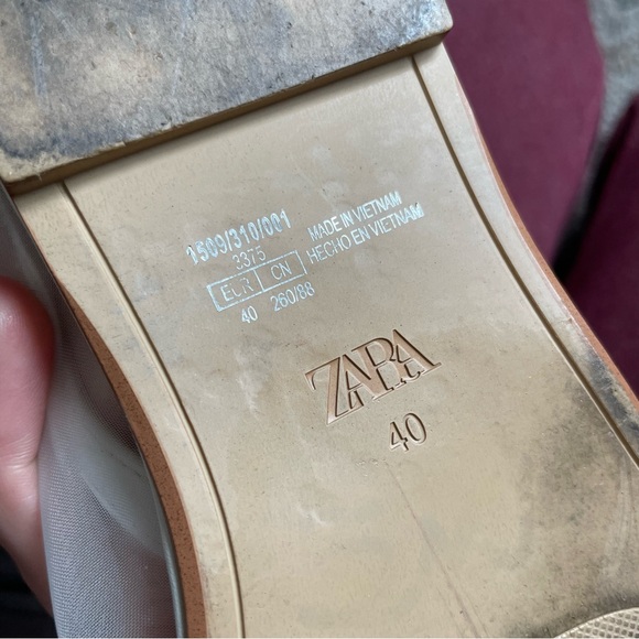 Zara White Sheer Mesh Minimalist Chic Sandal EU 40 US 9 - Picture 5 of 6